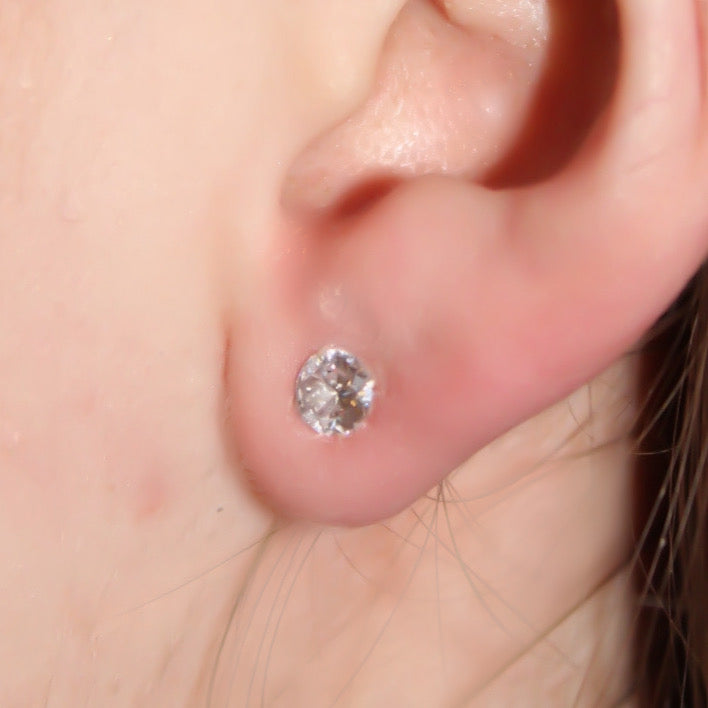 Diamante 925 sterling silver earrings