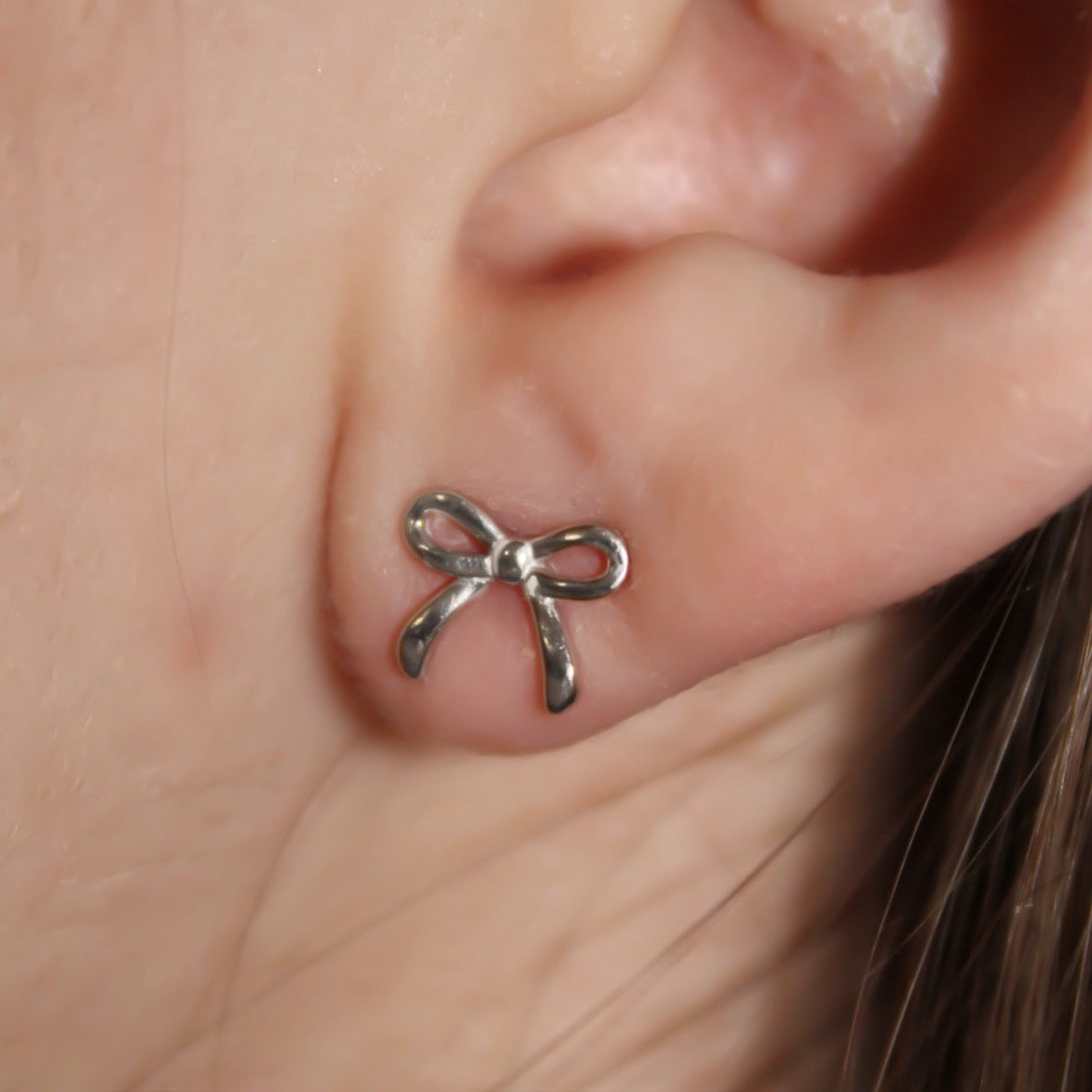 Bow Earrings 925 sterling silver