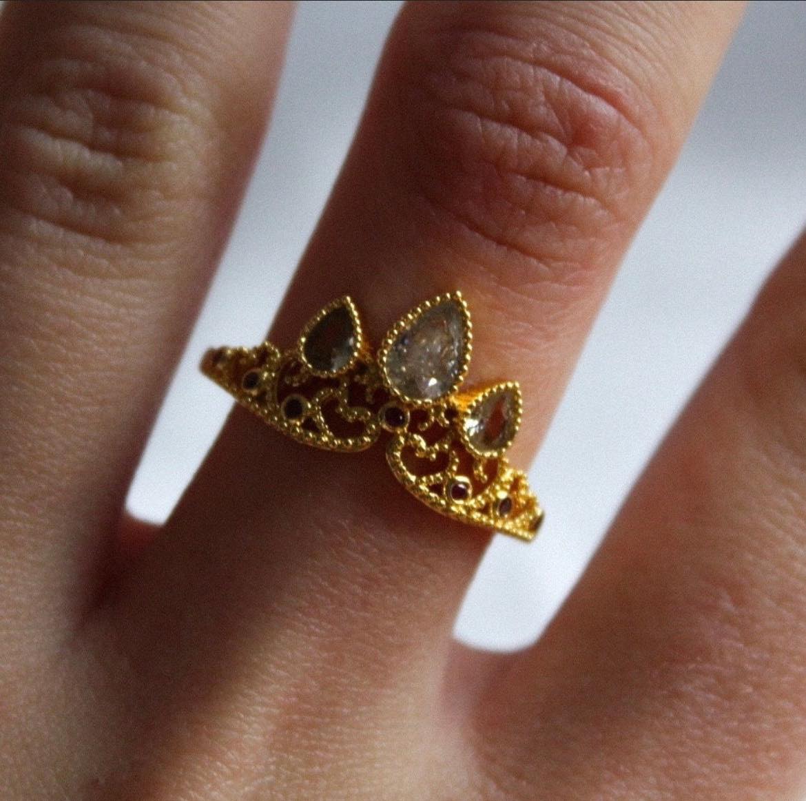 Rapunzel crown INSPIRED ring